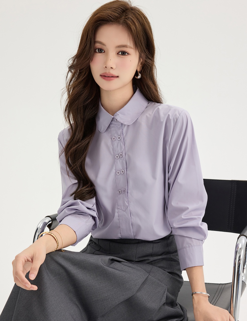 Western style France style autumn shirt for women