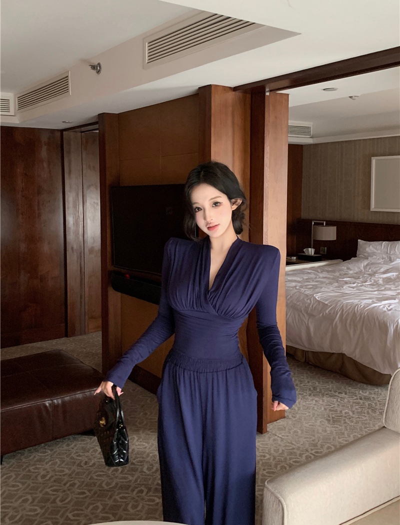 Enticement wide leg pants tops a set for women