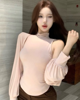 France style enticement heap collar slim temperament tops