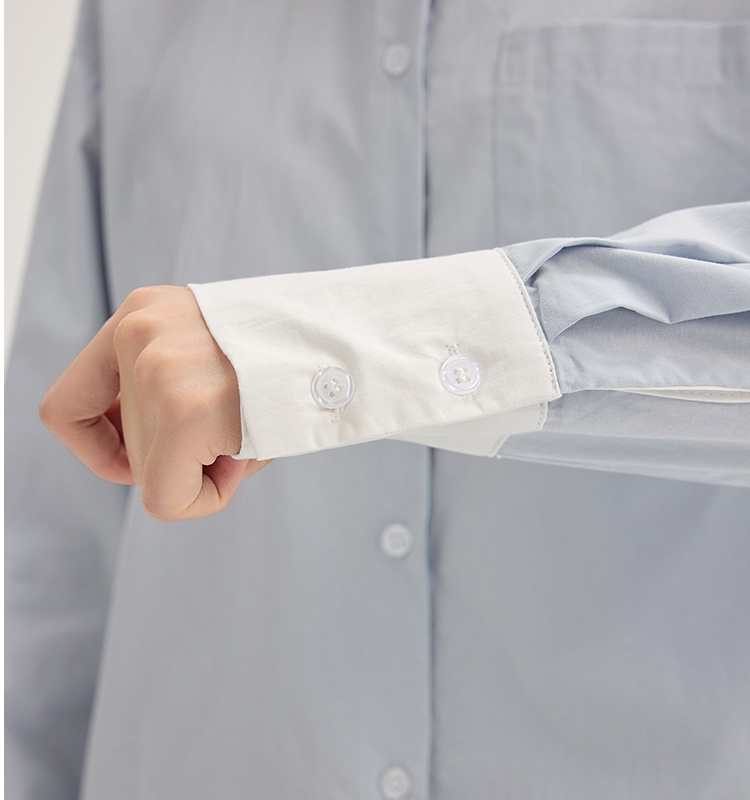 Slim retro all-match tops Casual temperament shirt for women