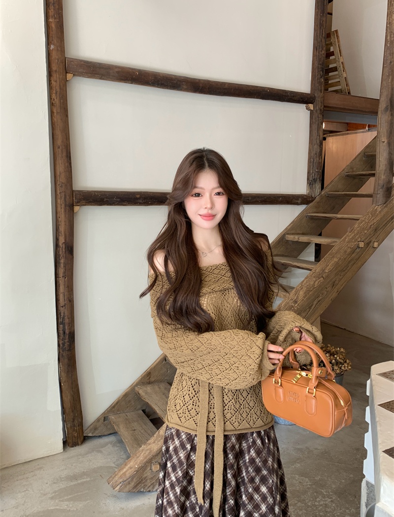 Frenum pinched waist tops unique sweater for women