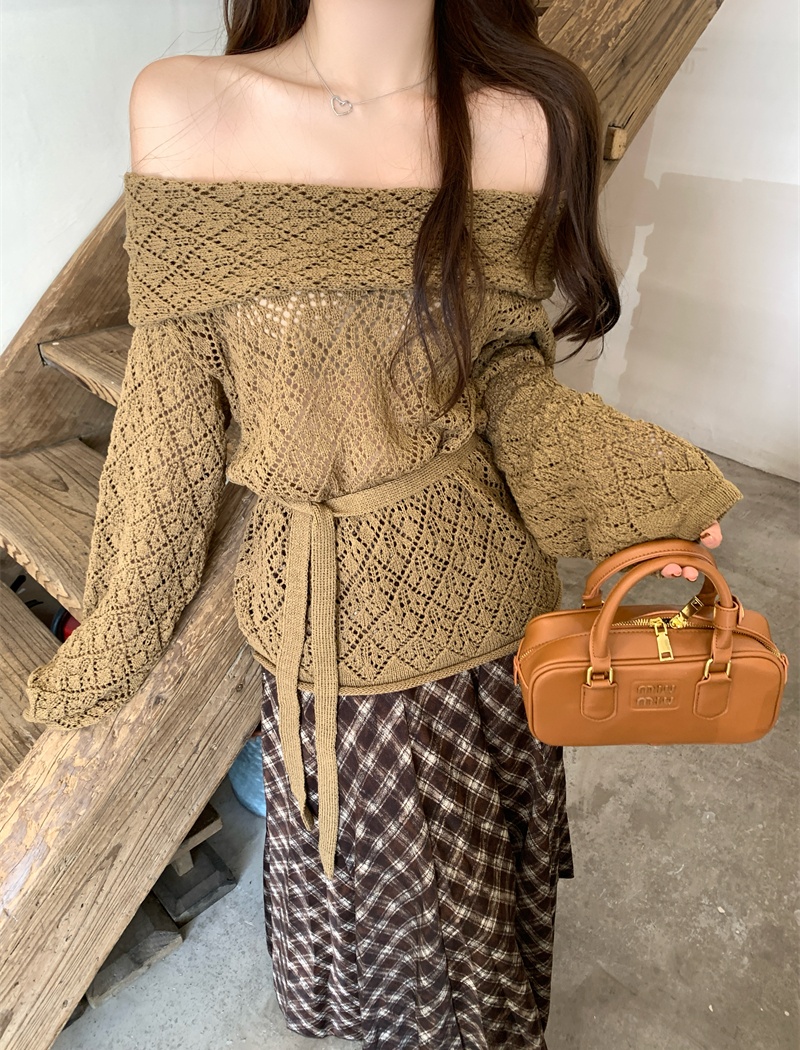 Frenum pinched waist tops unique sweater for women