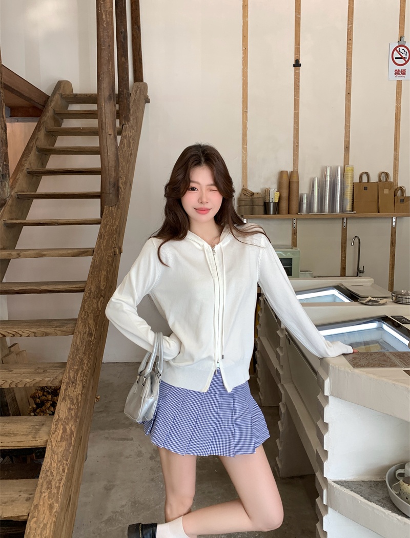 Temperament long sleeve cardigan yellow coat for women