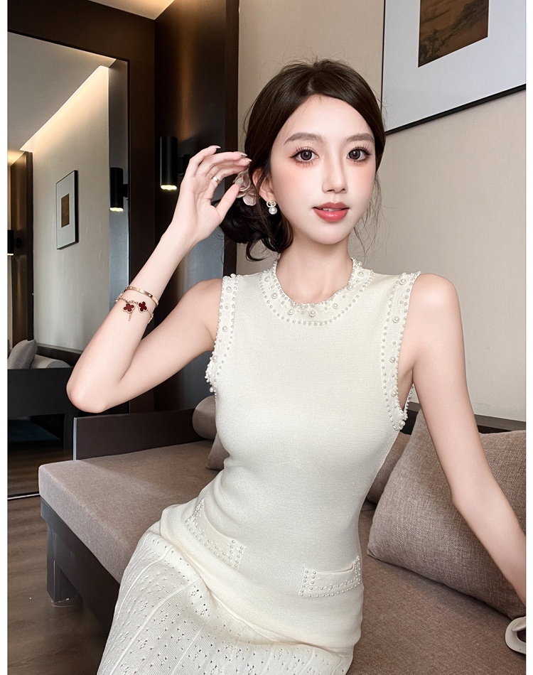 Tender dress chanelstyle cardigan 2pcs set