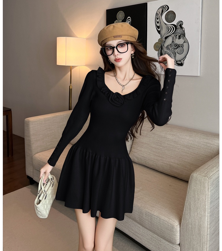 Stereoscopic dress France style overcoat for women