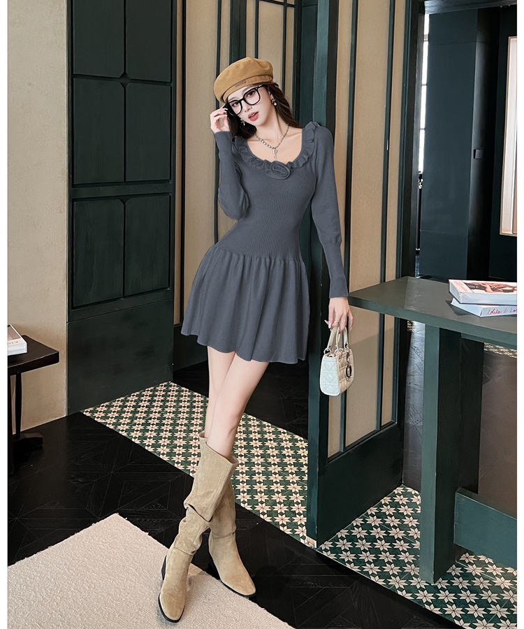 Stereoscopic dress France style overcoat for women