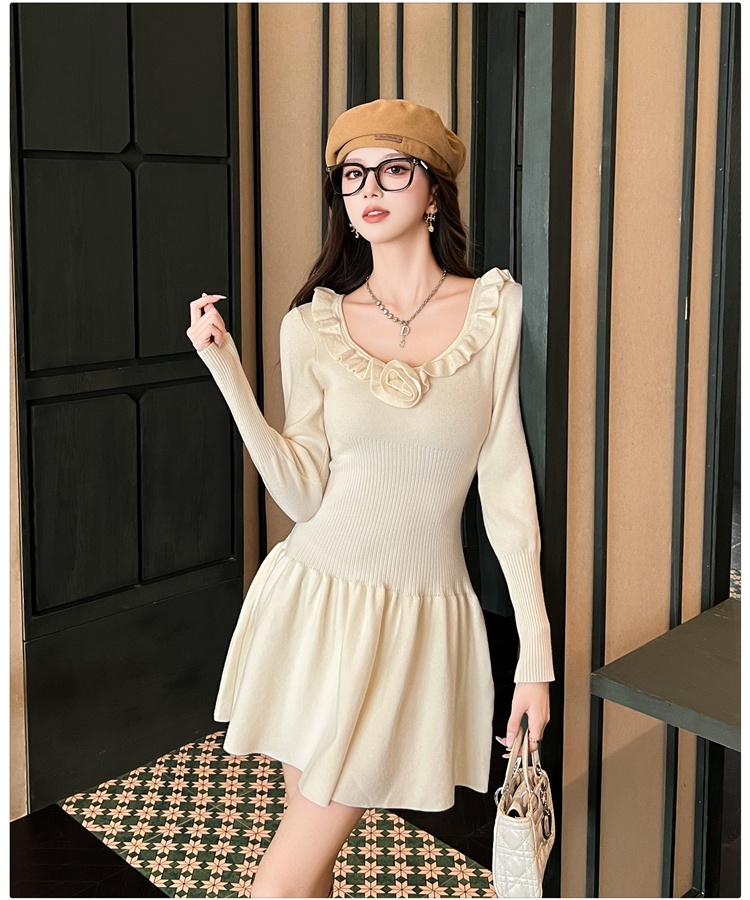 Stereoscopic dress France style overcoat for women