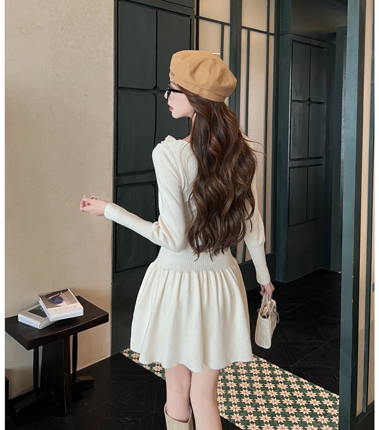 Stereoscopic dress France style overcoat for women