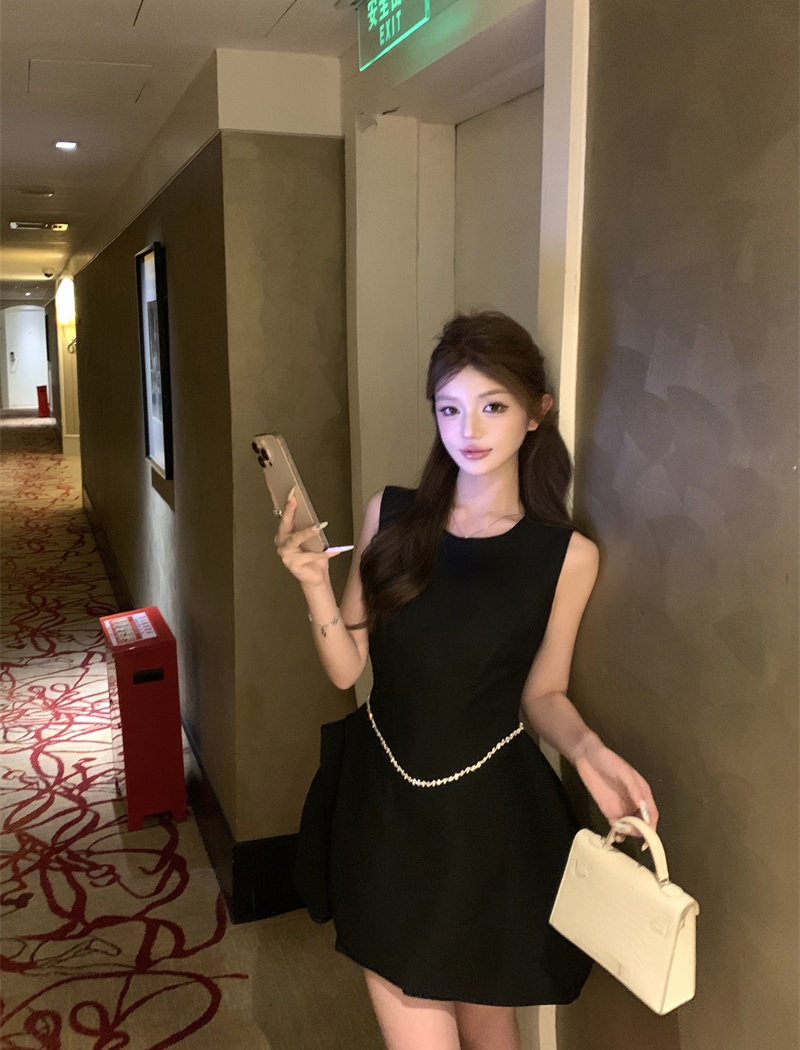 Bud beading autumn dress