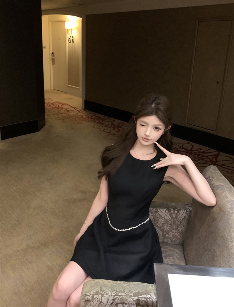 Bud beading autumn dress