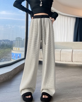 Lazy autumn wide leg pants high waist pants for women