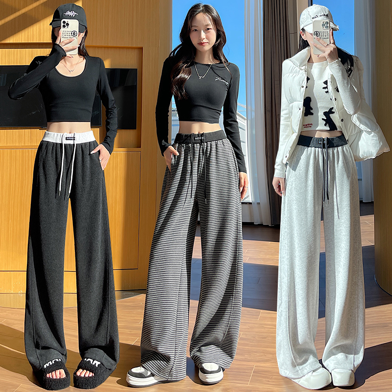 Autumn and winter pants loose wide leg pants for women