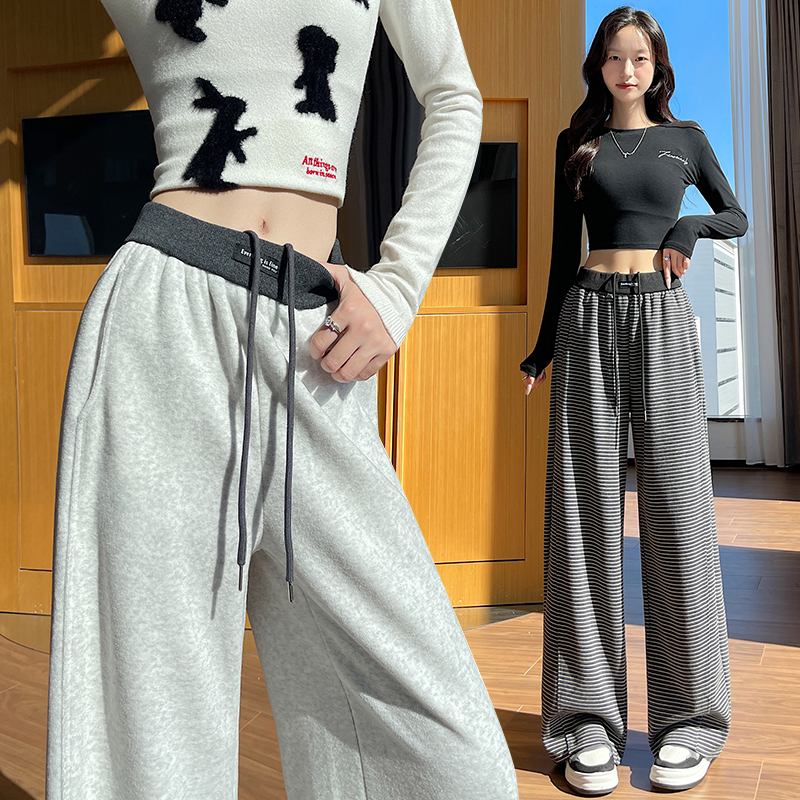Autumn and winter pants loose wide leg pants for women
