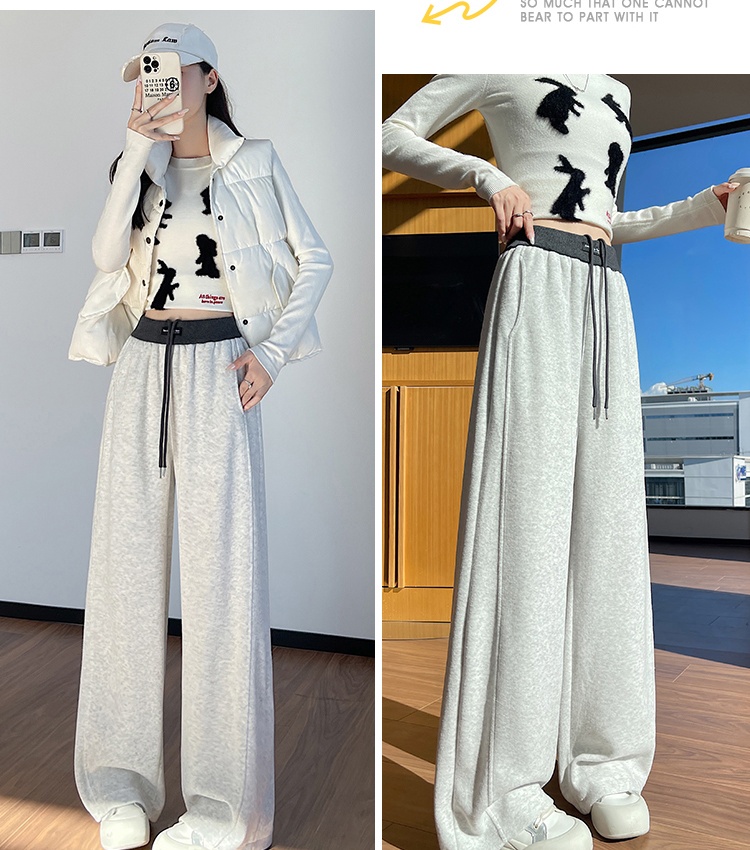 Autumn and winter pants loose wide leg pants for women