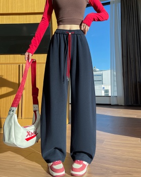 Autumn and winter straight long pants banana sweatpants