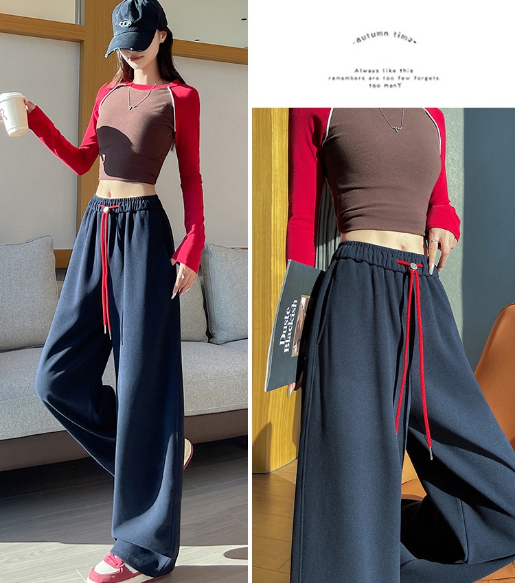 Autumn and winter straight long pants banana sweatpants
