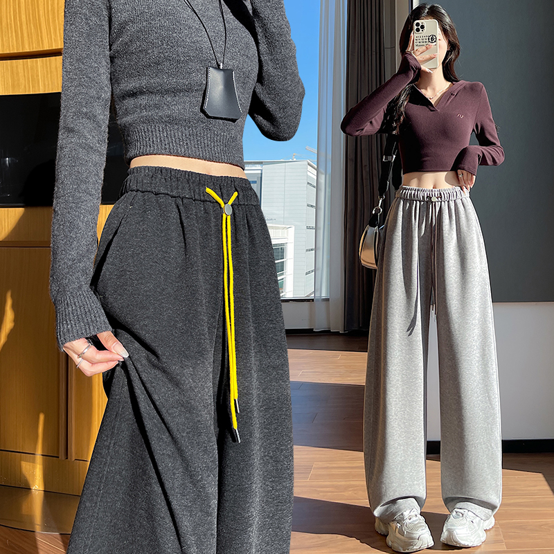 Autumn and winter straight long pants banana sweatpants