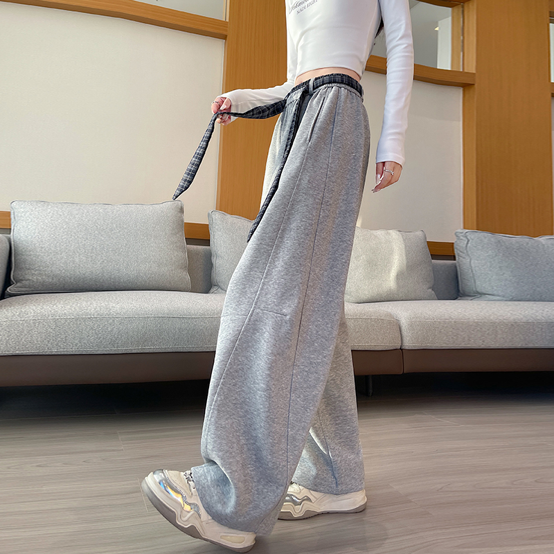 Autumn wide leg pants straight casual pants for women