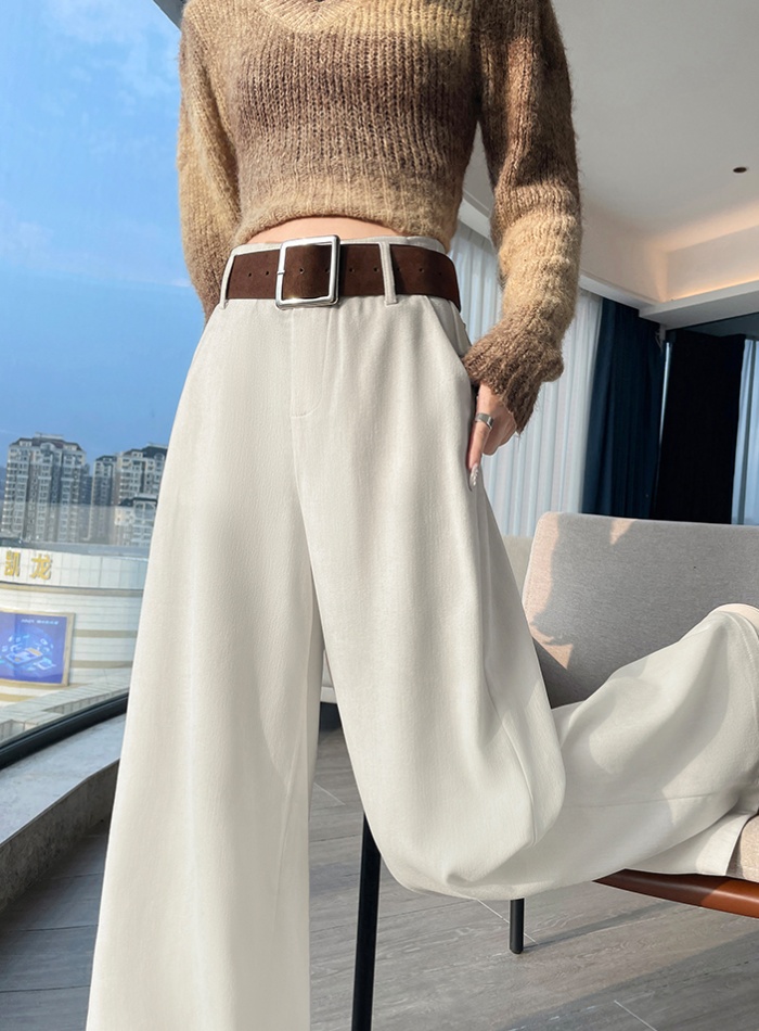 All-match wide leg pants straight casual pants