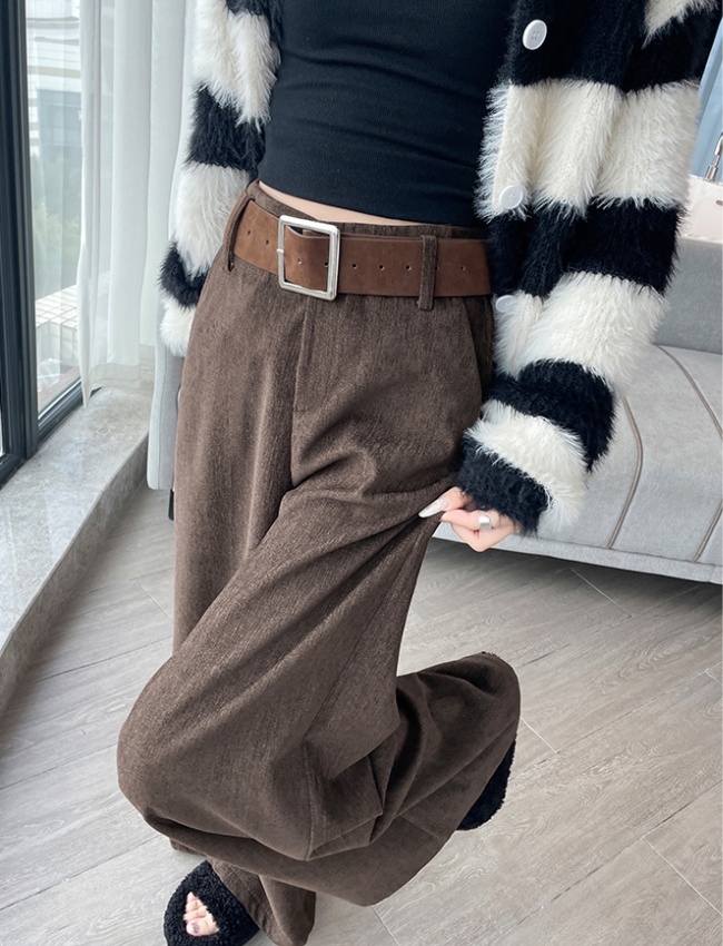 All-match wide leg pants straight casual pants