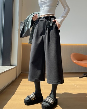 Woolen with all-match accessories seven tenths Casual five pants