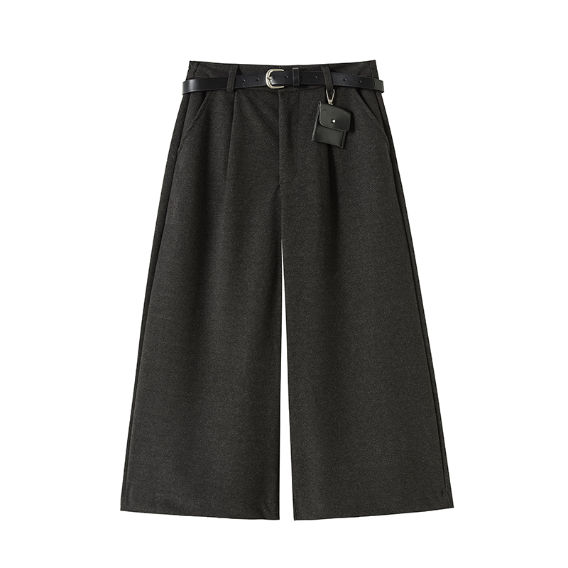 Woolen with all-match accessories seven tenths Casual five pants