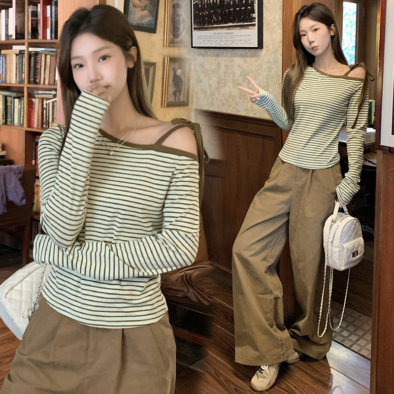 All-match T-shirt strapless bottoming shirt