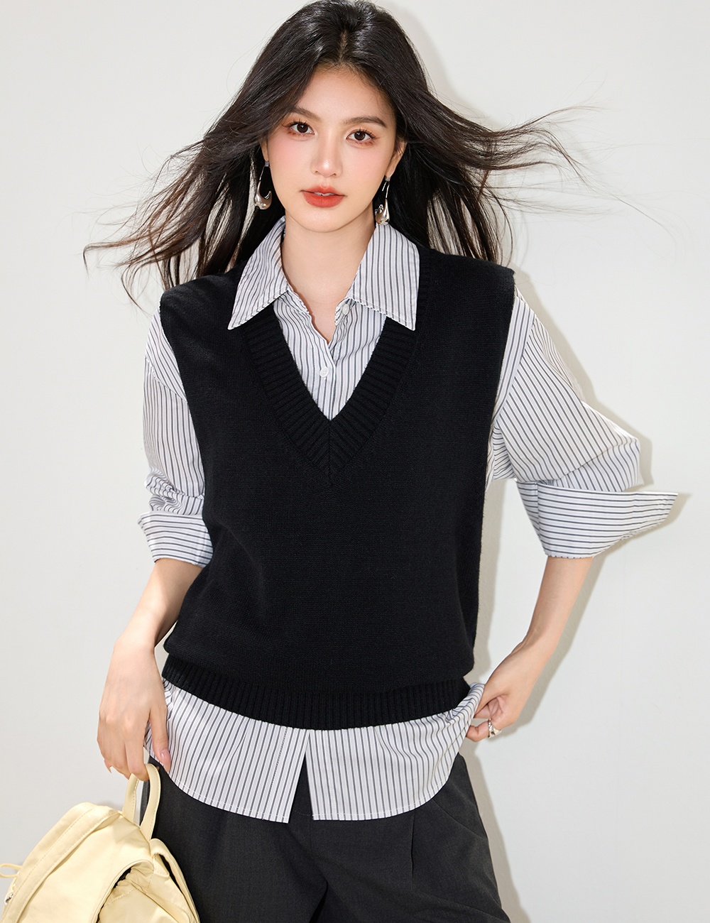 Autumn Western style sweater all-match waistcoat for women