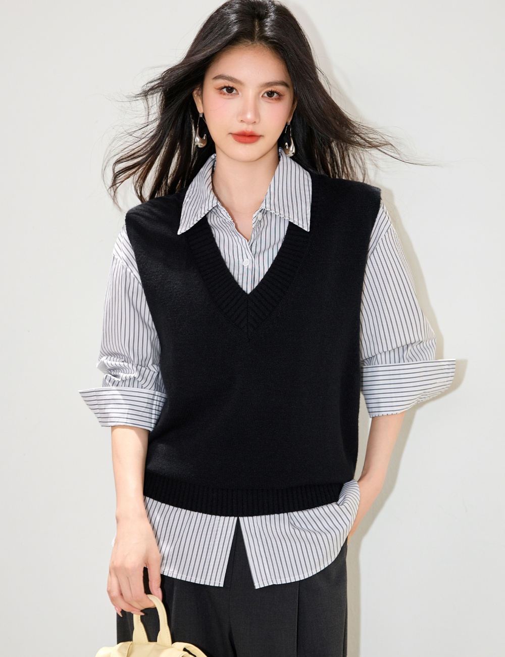 Autumn Western style sweater all-match waistcoat for women