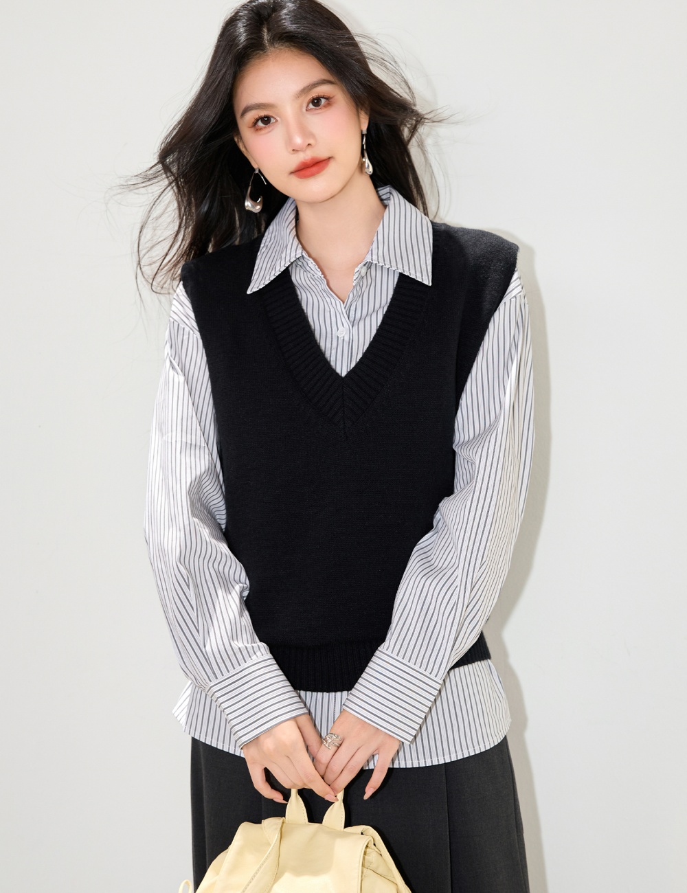 Autumn Western style sweater all-match waistcoat for women