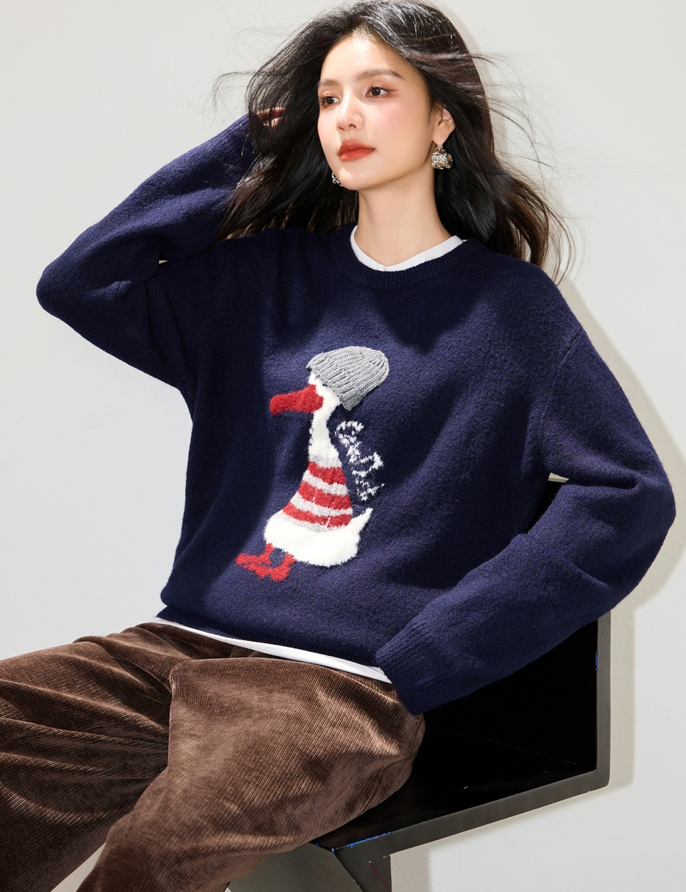 Autumn and winter sweater Korean style tops for women