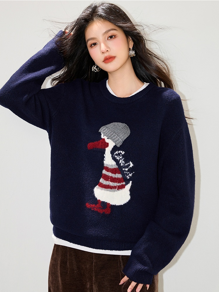 Autumn and winter sweater Korean style tops for women