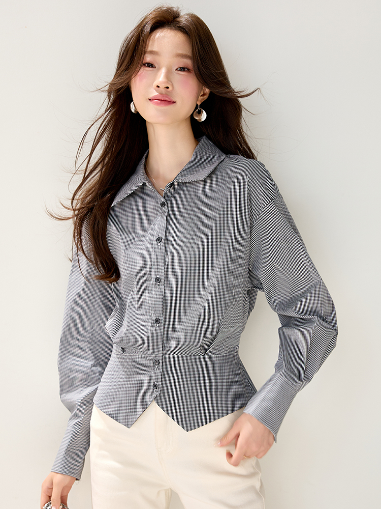 Long sleeve shirt fashion small shirt for women
