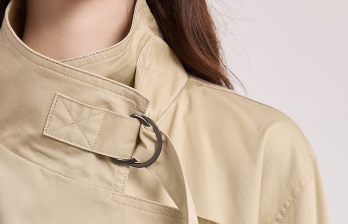 Autumn niche tops Korean style long windbreaker for women
