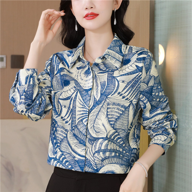 Spring and autumn shirt large yard tops for women