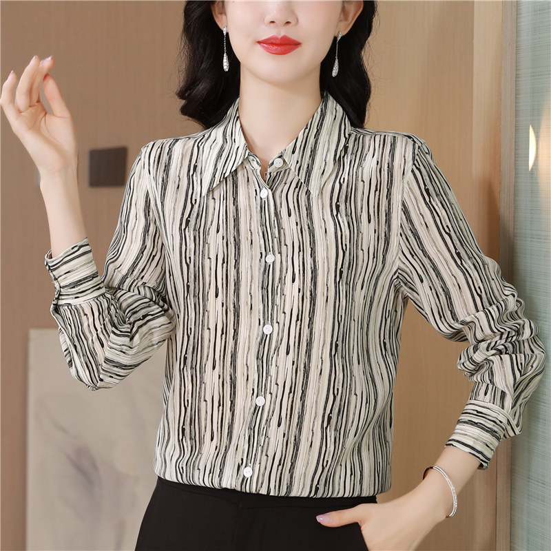 Autumn long sleeve tops large yard shirt for women