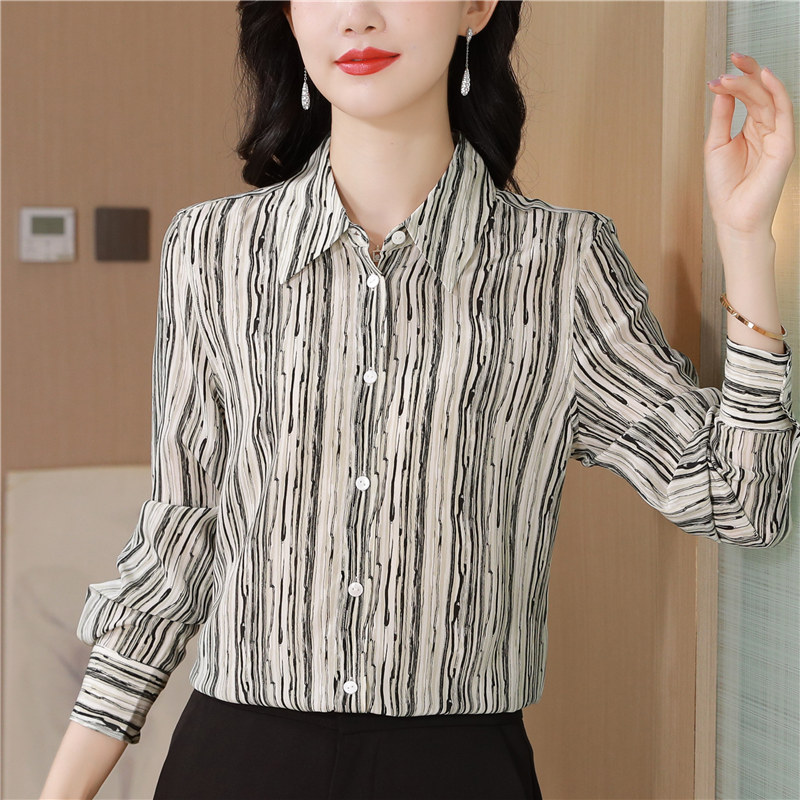 Autumn long sleeve tops large yard shirt for women