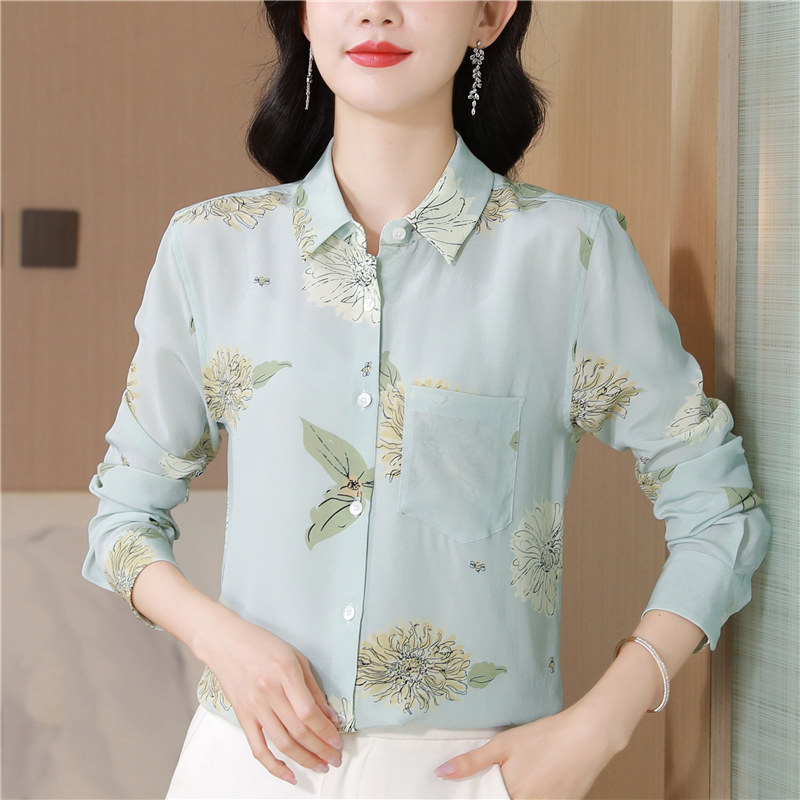 Temperament romantic shirts light luxury shirt for women