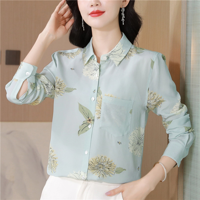 Temperament romantic shirts light luxury shirt for women