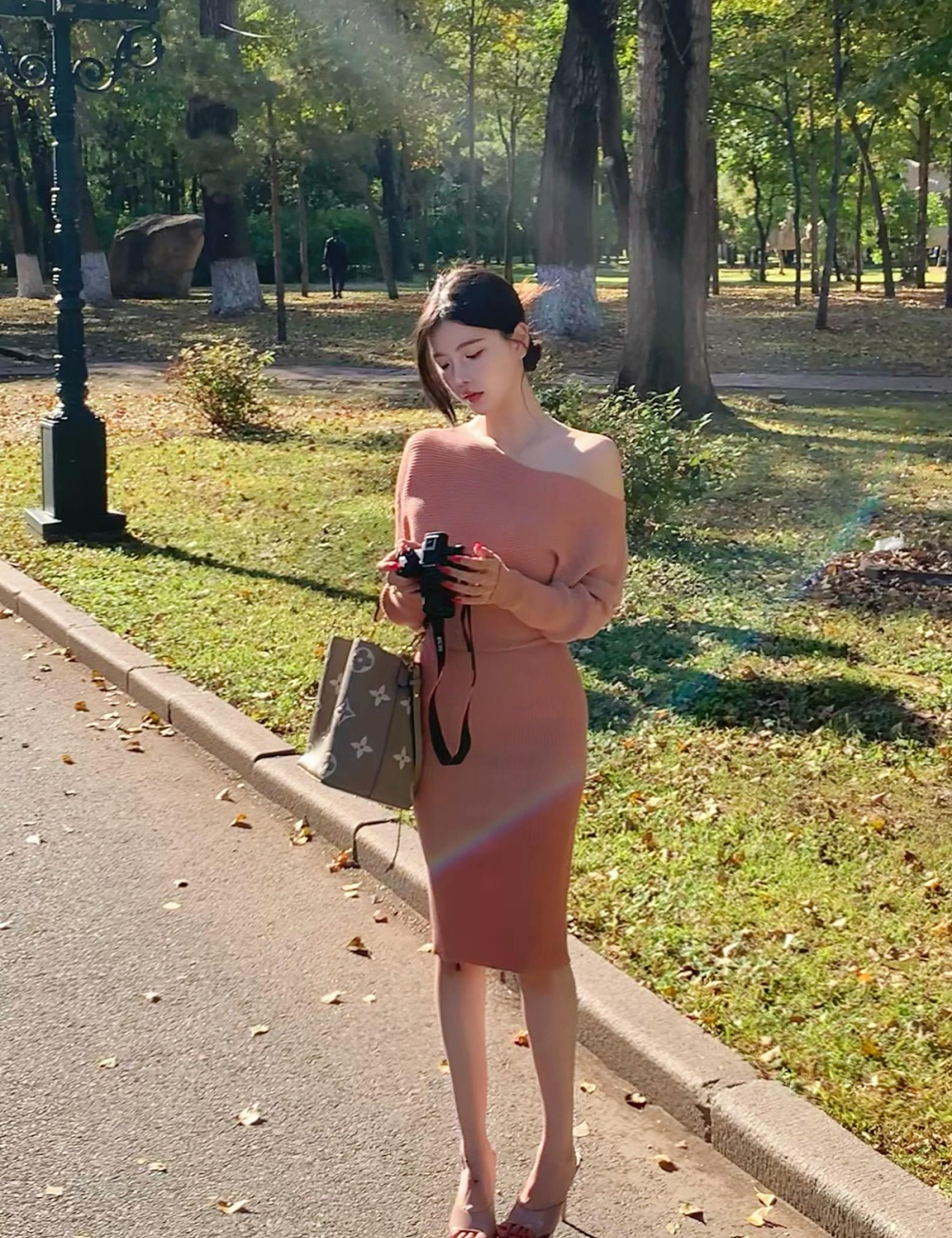 Sexy package hip bottoming dress for women