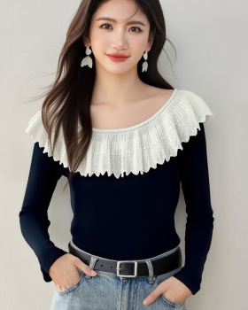 Autumn slim sweater all-match tender tops for women
