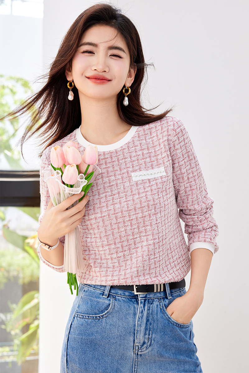 Chanelstyle autumn T-shirt France style small shirt