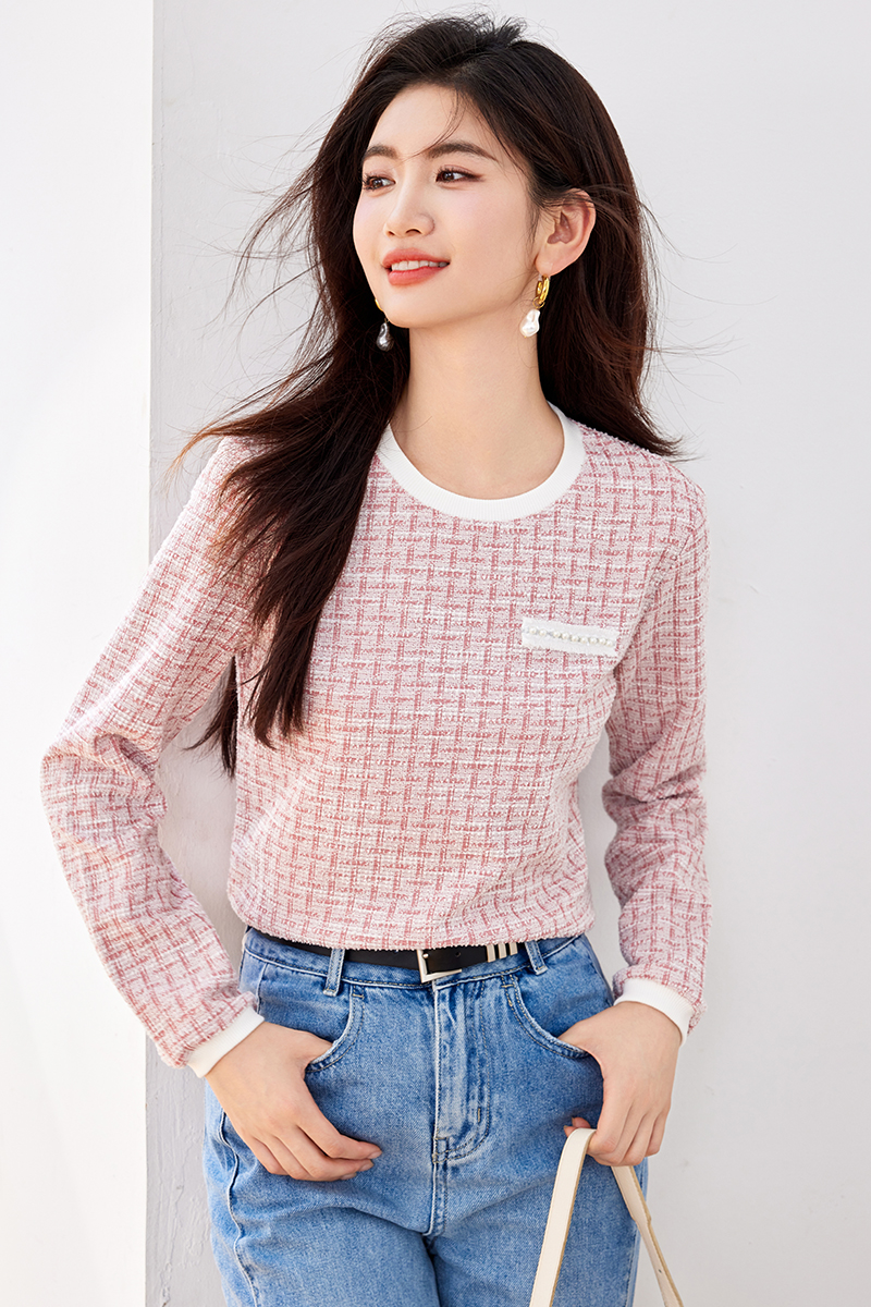 Chanelstyle autumn T-shirt France style small shirt