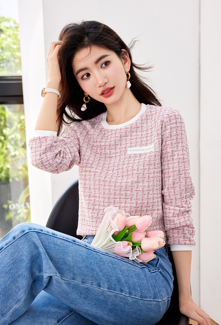 Chanelstyle autumn T-shirt France style small shirt
