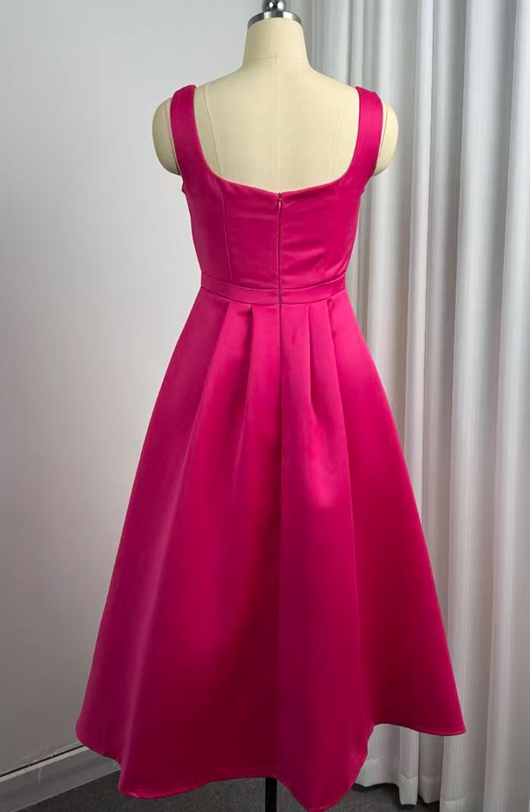 Elegant France style pinched waist sling dress