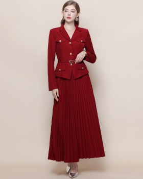 France style dress crimp business suit a set