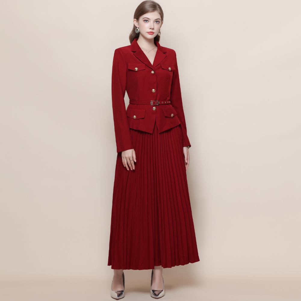 France style dress crimp business suit a set