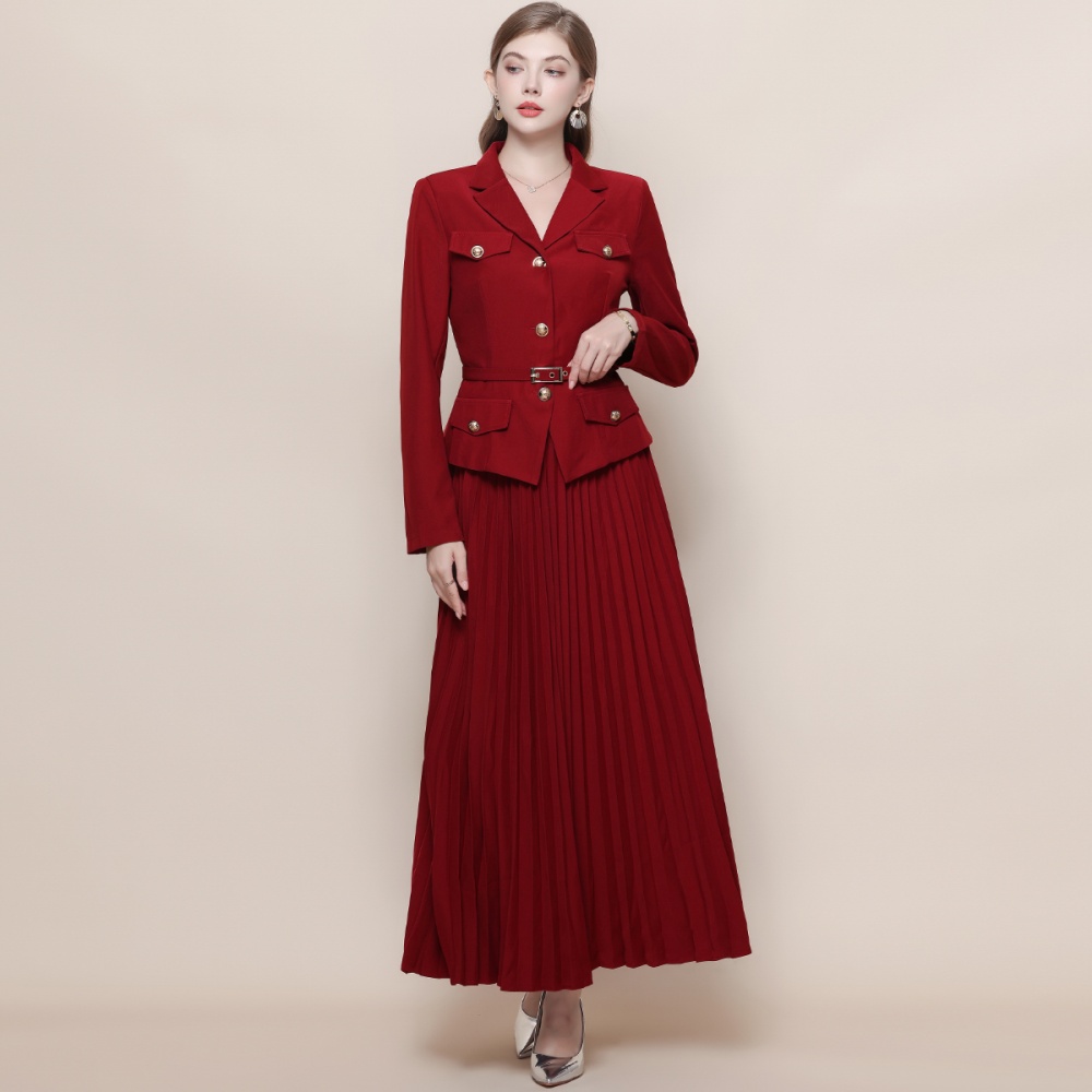 France style dress crimp business suit a set