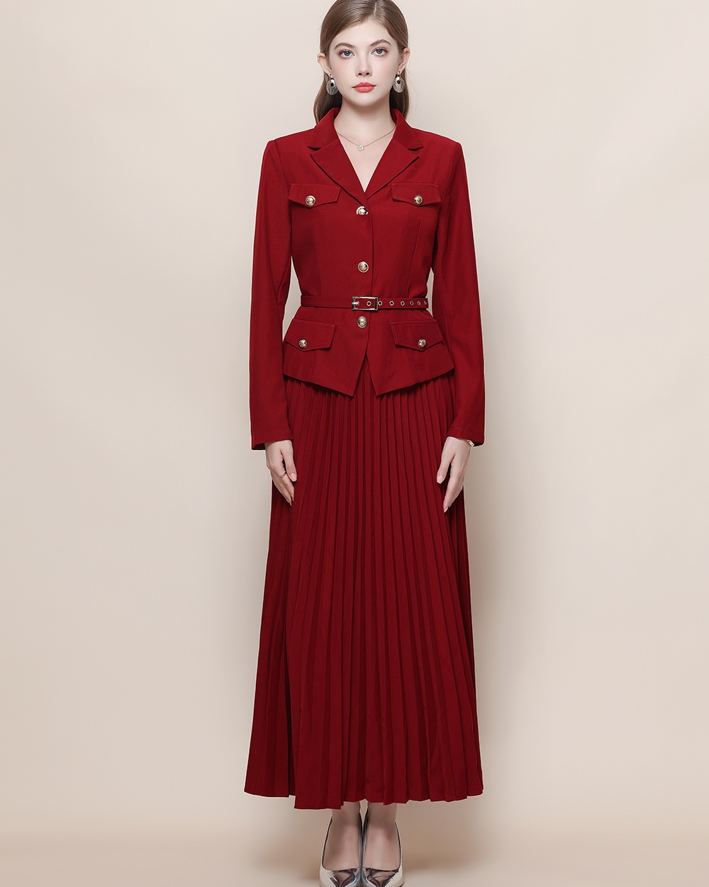 France style dress crimp business suit a set