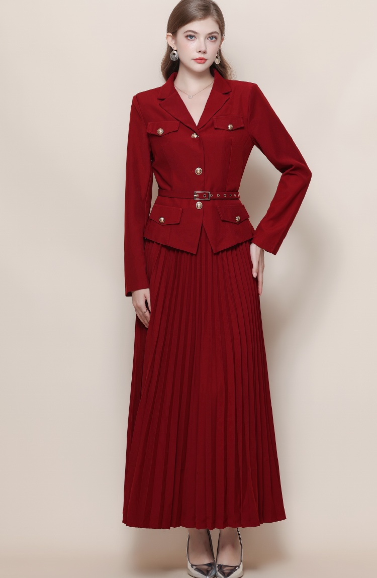 France style dress crimp business suit a set